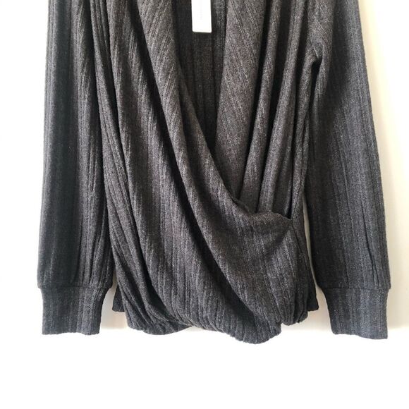 Nwt-Anthro Maeve Rafela Hacci Surplice Wrap Long Sleeve Top - Picture 6 of 11
